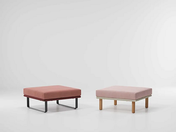Square Fabric Garden Footstool KETTAL Bitta factory KETTAL from Italy. Foto №2