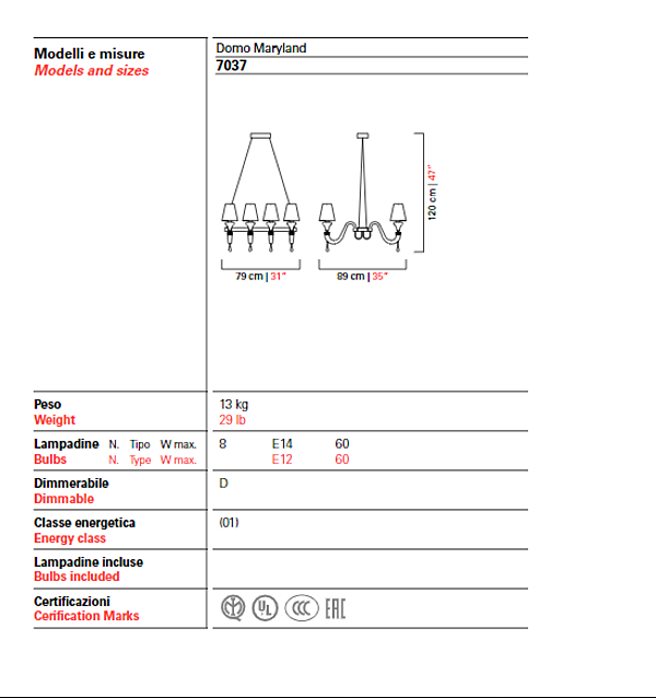 Chandelier Barovier&Toso Domo Maryland 7037 factory Barovier&Toso from Italy. Foto №4