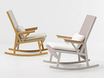 Rocking garden armchair in fabric KETTAL Vieques