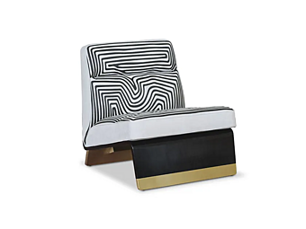 Armchair Greta Special Edition Printed by BAXTER factory BAXTER from Italy