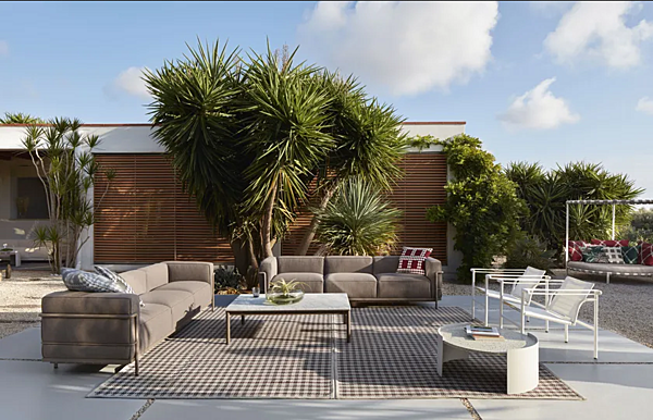 Garden armchair with fabric upholstery and armrests CASSINA Outdoor 001 factory CASSINA from Italy. Foto №7