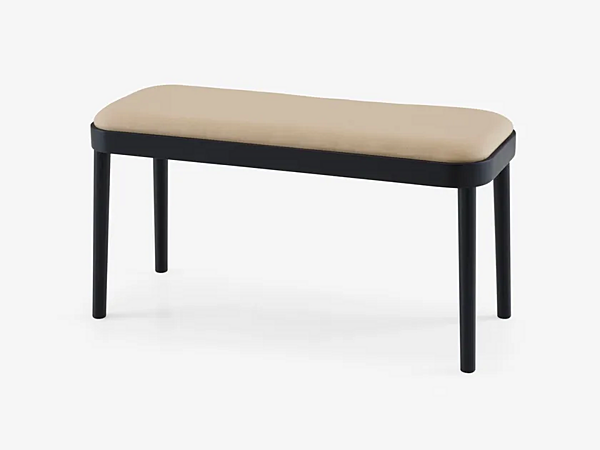 Fabric Bench with Upholstered Back LIGNE ROSET Tambour factory LIGNE ROSET from Italy. Foto №1