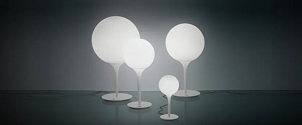 Blown Glass Table Lamp Artemide Castore factory Artemide from Italy. Foto №3