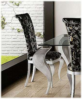 Chair CASTELLAN Smeraldo Silver