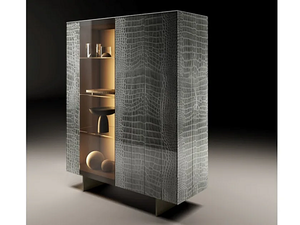 Glass highboard LAGO N O W 1376 factory LAGO from Italy. Foto №1
