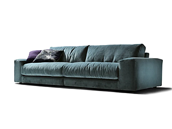 Modular fabric sofa with removable cover Black Tie Dante SX DAN5H, DX DAN5G factory Black Tie from Italy
