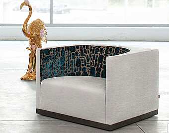 Fabric armchair with armrests ERBA ITALIA EROS