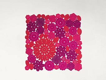 Square Crochet Outdoor Rug PAOLA LENTI factory PAOLA LENTI from Italy