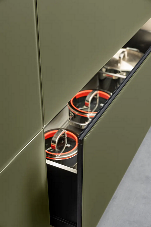 Glass Fitted Kitchen Artematica Vitrum by Valcucine with New Logica factory VALCUCINE from Italy. Foto №5