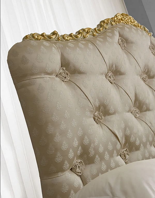 King size bed with tufted headboard fabric CASA +39 BELLINI 424 factory CASA +39 from Italy. Foto №3