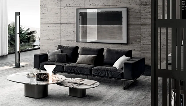Oval marble coffee table for living room i 4 Mariani Giotto factory i 4 Mariani from Italy. Foto №3