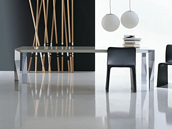 Rectangular glass dining table Diamond Molteni & C Rectangular glass dining table Diamond Molteni & C factory Molteni & C.(+VITRA) from Italy