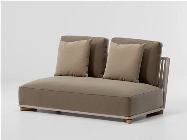 Sectional fabric garden sofa with soft back KETTAL Grand Bitta KS7003400, KS7003300, KS7003500 factory KETTAL from Italy. Foto №1