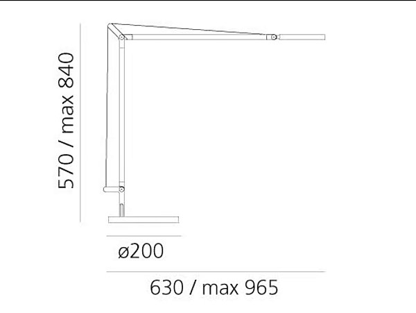 LED adjustable table lamp Artemide Demetra factory Artemide from Italy. Foto №16