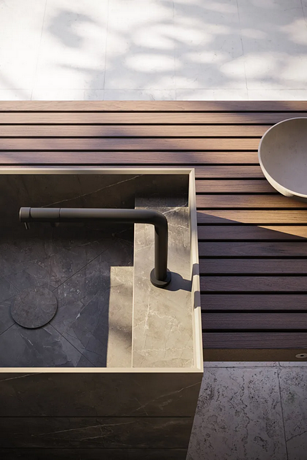 Outdoor Kitchen Project 01 Stoneware and Wood MODULNOVA factory Modulnova from Italy. Foto №3