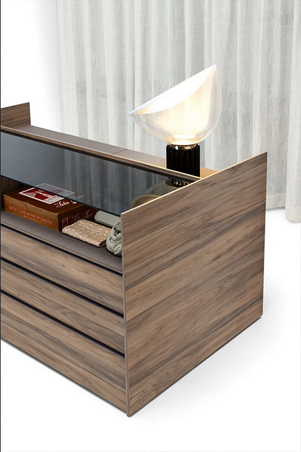 Wooden chest of drawers with integrated handles Kristalia Novel Island factory Kristalia from Italy. Foto №3