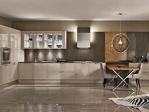 Linear Fitted Kitchen Luxury Glam Aster Cucine factory Aster Cucine from Italy. Foto №1