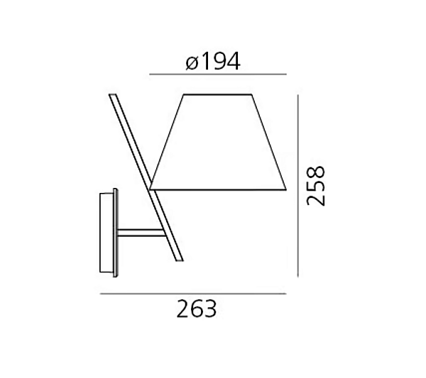 LED wall lamp made of polycarbonate Artemide La Petite 1752020A, 1752030A factory Artemide from Italy. Foto №5