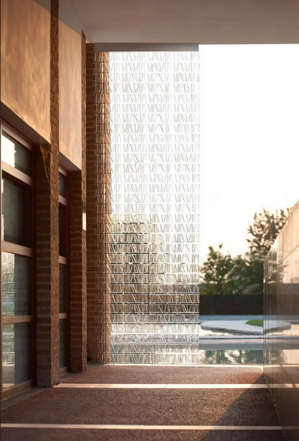 Pendant lamp room divider tile Fabbian factory Fabbian from Italy. Foto №17