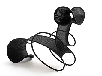 Chaise longue made of polyethylene fibre Modou Moroso factory Moroso from Italy
