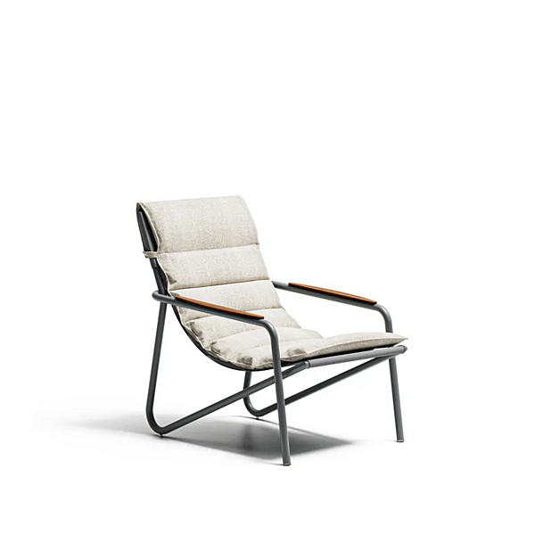 Aluminium deck chair with armrests Atmosphera Zante factory ATMOSPHERA from Italy. Foto №10