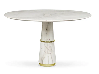 Round marble dining table Agra III BRABBU Round marble dining table Agra III BRABBU factory BRABBU from Italy