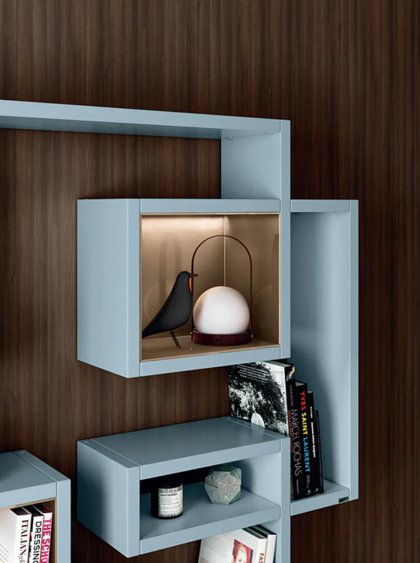 Floating Wooden Bookcase LAGO Lagolinea 2632 2632 factory LAGO from Italy. Foto №2