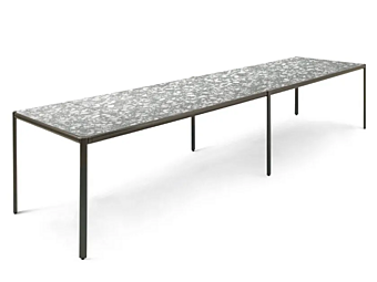 Garden table with marble top GIORGETTI Aldia