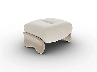 Leather Pouf Squash Poltrona Frau factory POLTRONA FRAU from Italy