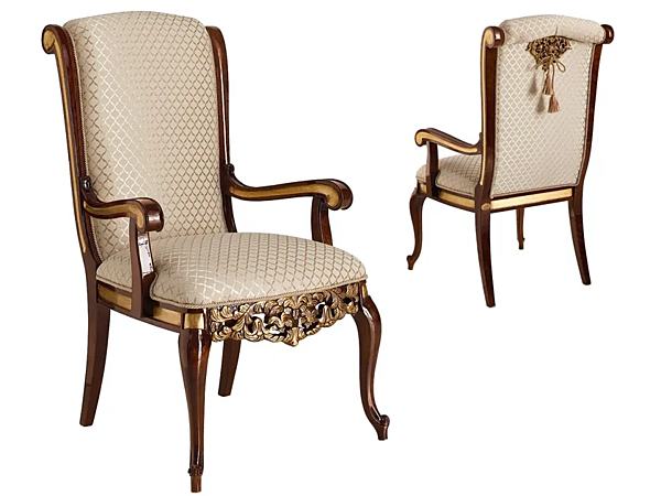 Upholstered fabric armchair Grand Royal A.R. Arredamenti 1409 factory A.R.ARREDAMENTI SRL from Italy. Foto №1