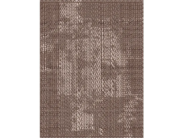 Rectangular rug in New Zealand wool and Tencel triple waves GHIDINI1961 factory GHIDINI1961 from Italy. Foto №3