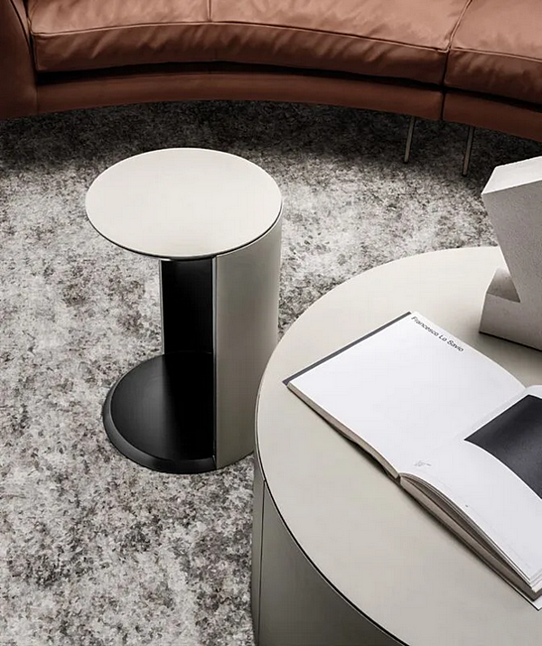 Round wooden coffee table Papier I 4 Mariani factory i 4 Mariani from Italy. Foto №4