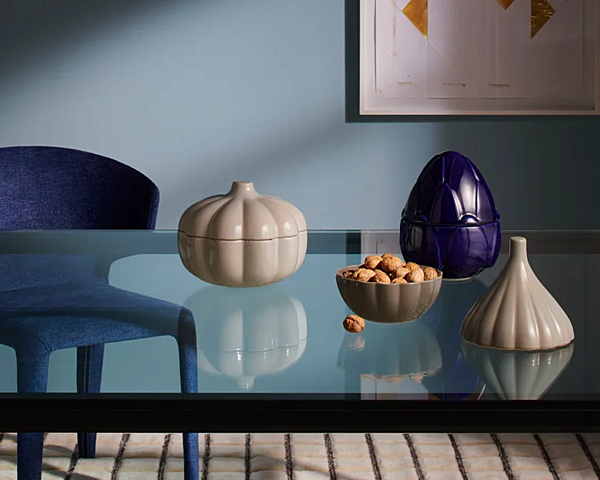 Glossy Enamelled Ceramic Storage Box CASSINA Taac Onion factory CASSINA from Italy. Foto №3