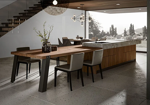 Custom Wooden Kitchen Contemporary 3.0 Old Line factory Oldline from Italy. Foto №4