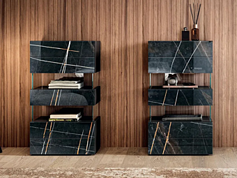 Glass chest of drawers LAGO Air 0681 0681 factory LAGO from Italy