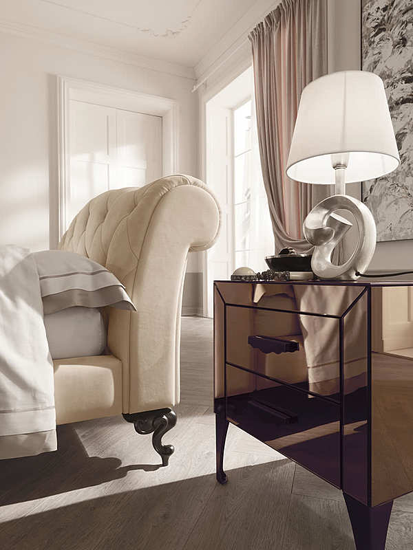 Bedside table CANTORI Chic Atmosphere ADONE 1800.4500 factory CANTORI from Italy. Foto №2