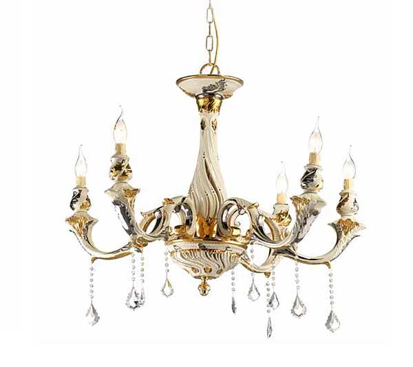 Chandelier LORENZON (F.LLI LORENZON) LL.65/AVOP/5F factory LORENZON (F.LLI LORENZON) from Italy. Foto №1