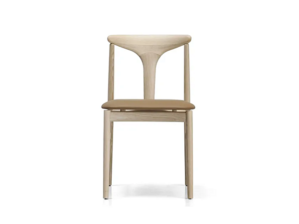 Wooden chair with integrated cushion Kristalia Tonbo factory Kristalia from Italy. Foto №6