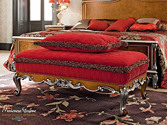 Upholstered fabric bench Modenese Luxury Interiors 12514 Upholstered fabric bench Modenese Luxury Interiors 12514 factory MODENESE GASTONE from Italy