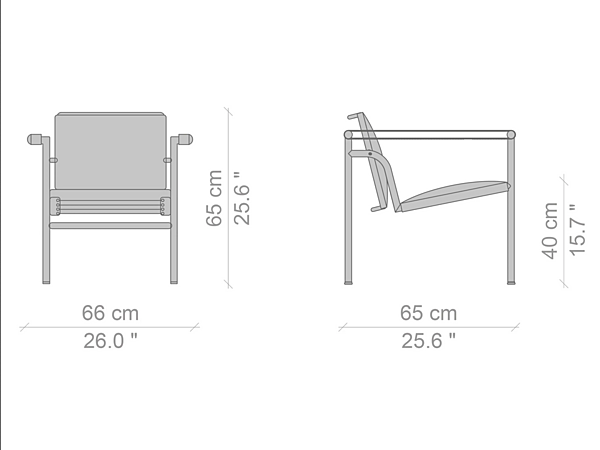 Armchair with armrests and reclining backrest CASSINA CHURCH 001 factory CASSINA from Italy. Foto №2