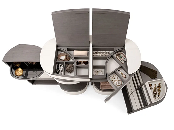 Wooden cabinet with integrated lighting GIORGETTI Houdini 50120, 50130 factory GIORGETTI from Italy. Foto №5
