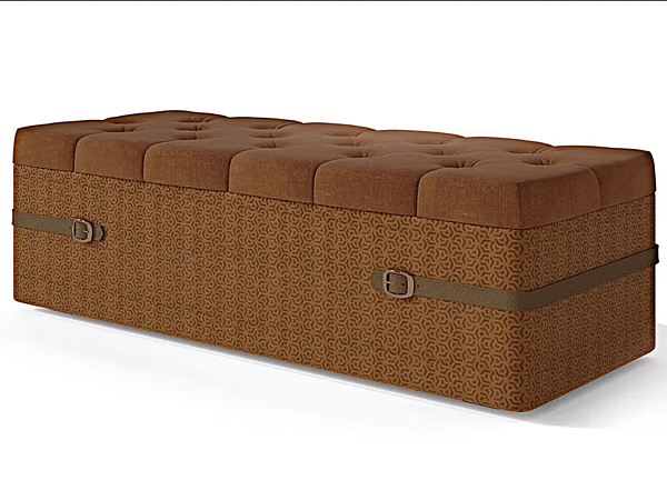 Rectangular fabric pouf Belt Martini Interiors factory MARTINI INTERIORS from Italy. Foto №1