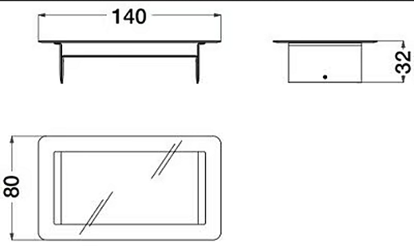 Low coffee table with glass top and tanned leather CPRN HOMOOD Starlight ST745 factory CPRN HOMOOD from Italy. Foto №3