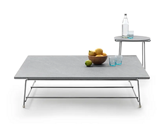 Low stone coffee table outdoor FLEXFORM Any Day factory FLEXFORM from Italy