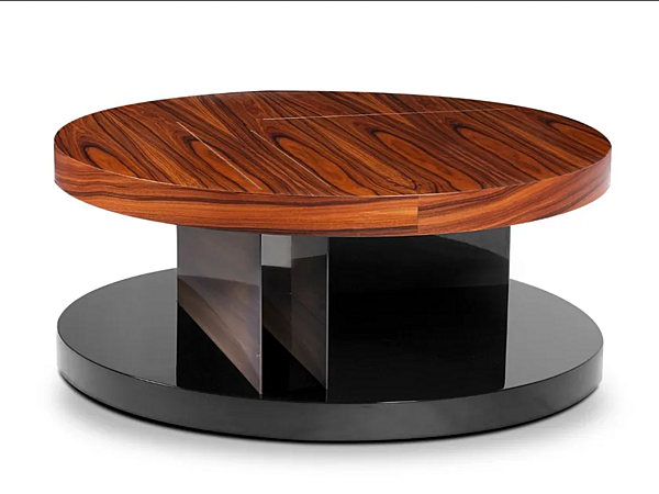 Round wooden coffee table Lallan II BRABBU factory BRABBU from Italy. Foto №1