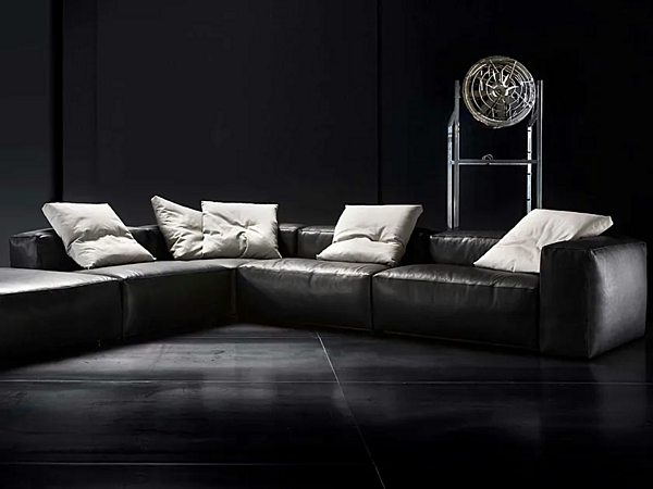 Sectional sofa with upholstered back ERBA ITALIA Aspettami factory ERBA ITALIA from Italy. Foto №16