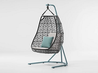 Garden Swing Seat 1 Seater Synthetic Fibre Maia Kettal