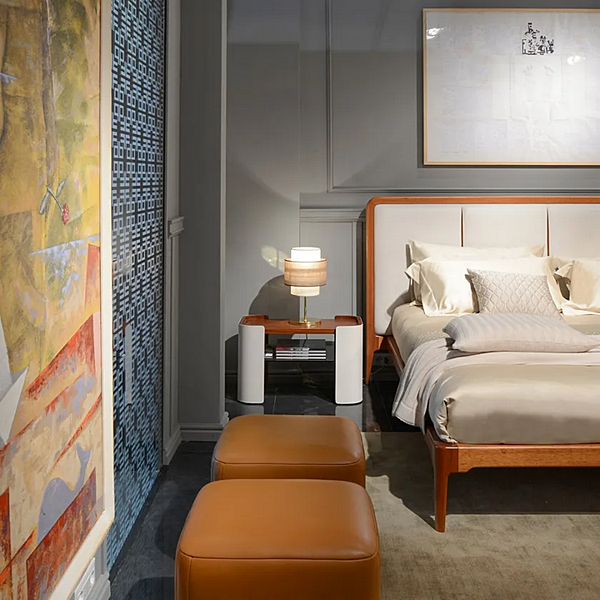 Leather bedside table FORMITALIA Downtown factory FORMITALIA from Italy. Foto №10