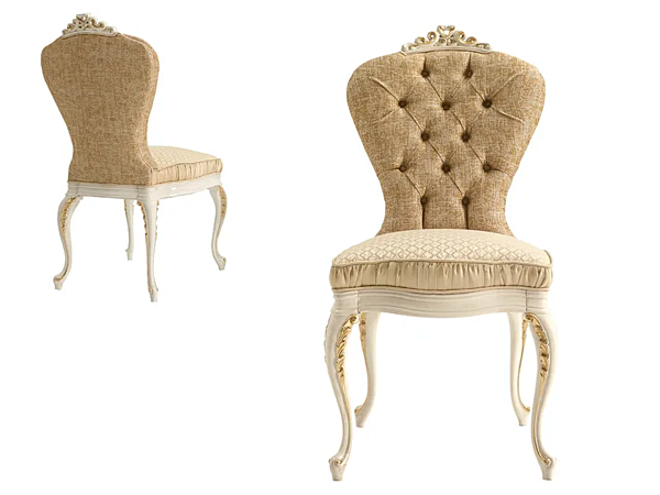 Tufted fabric chair Ricasoli A.R. Arredamenti 910 factory A.R.ARREDAMENTI SRL from Italy. Foto №1