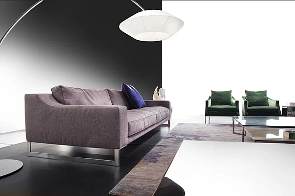 Fabric sofa with upholstered back ERBA ITALIA Indizio factory ERBA ITALIA from Italy. Foto №8